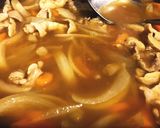 カレーうどん風ベースパスタ作り方4写真