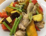 鶏肉と野菜のにぎやか塩炒め作り方7写真