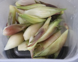 箸休め♪白梅酢＋砂糖で茗荷の甘酢漬け作り方1写真