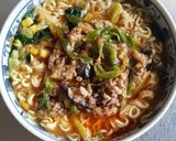 麻婆ニラ茄子らーめん作り方3写真