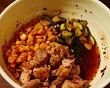 鶏肉と野菜たっぷり☆トマトの炊き込みご飯作り方15写真
