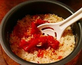 鶏肉と野菜たっぷり☆トマトの炊き込みご飯作り方44写真