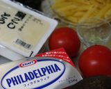 アボカド豆腐クリームとトマトの冷製ペンネ作り方1写真