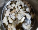 シモフリシメジ、茄子、そうめんの煮物作り方5写真