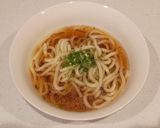 簡易グルメ！ネギ油香る素うどん作り方6写真
