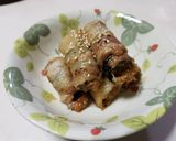 千切りキャベツ救済♪豚バラ巻き作り方4写真