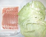 豚肉キャベツの野菜炒め♪簡単黒酢ゴマ味作り方1写真