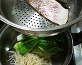 今日の晩ご飯！野菜と鯛の昆布蒸し作り方3写真