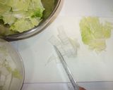 餃子鍋♪簡単ザーサイ胡麻スープ白菜入り作り方2写真