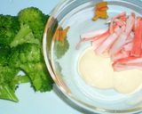 お弁当♪ブロッコリーのかにかまマヨネーズ作り方1写真