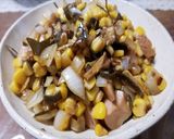 アンズタケ、ヤマドリタケモドキ等の油炒め作り方10写真