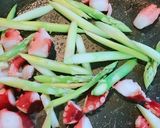 簡単!たことアスパラの卵炒め作り方3写真
