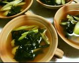 ワカメとセロリーの味噌汁☆作り方10写真