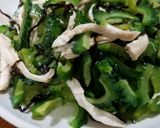 ゴーヤとささみの塩昆布あえ作り方4写真