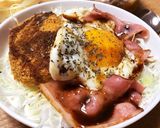 コンビニ!3分!ベーコンエッグ丼!作り方4写真