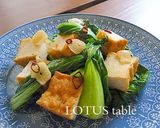 小松菜と厚揚げのペペロンチーノ作り方4写真