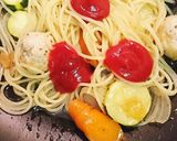 ズッキーニケチャップパスタ作り方3写真