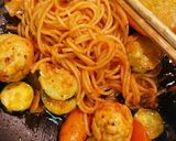 ズッキーニケチャップパスタ作り方4写真