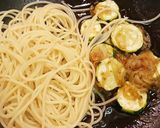 ズッキーニ和風パスタ　作り方4写真