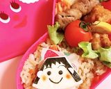 キャラ弁♡6Pチーズdeちびまる子ちゃん作り方4写真