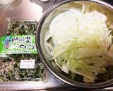 野沢菜ちりめんで作る☆簡単、和風パスタ♪作り方2写真