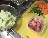 昆布茶で和風あんかけやきそば作り方4写真
