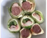 お弁当に♬レタスの外葉で彩り野菜ロール♡作り方6写真