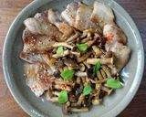豚ばら肉のシメジソース添え作り方5写真