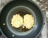 簡単❗海老のお好み焼き風ハンバーグ❔❔作り方3写真