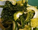 ゴーヤと塩昆布のいためもの作り方1写真