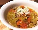 カレーうどん風ベースパスタ作り方6写真