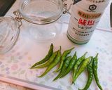 青唐辛子醤油で漬けマグロ作り方2写真