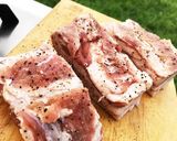 豚バラ肉のウスターソース煮込 簡単 美味作り方1写真
