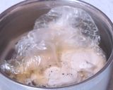 ポリ袋で蒸し鶏（フェーズフリー）作り方4写真