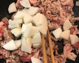 豚肉と厚揚げ大根ピーマンの胡麻味噌炒め☆作り方4写真