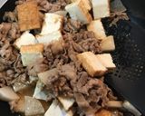 豚肉と厚揚げ大根ピーマンの胡麻味噌炒め☆作り方5写真