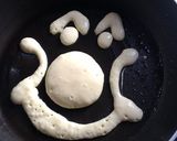 ◯簡単大きなアンパンマンホットケーキ◯作り方1写真