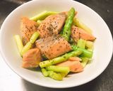 アスパラと鮭のバジル炒め作り方6写真