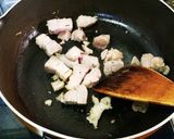 パンチェッタとジャガイモの炒め物【和風】作り方5写真