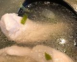 栄養満点!ナスと鶏肉のささみの素麺風作り方2写真