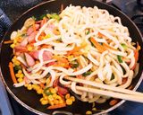 サムライ特製焼うどんコンバタ醤油味♥️作り方1写真