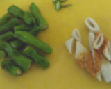 ししとうとちくわの炒めもの作り方1写真
