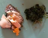 納豆とモロヘイヤの卵入りまぜご飯作り方2写真
