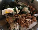 納豆とモロヘイヤの卵入りまぜご飯作り方4写真