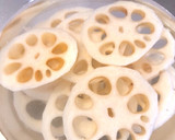 簡単♫れんこんで つくねはさみ焼き作り方1写真