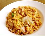 れぽ3♡焼肉のタレ炒飯♡簡単絶品作り方5写真