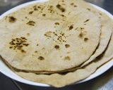 カレーのお供、全粒粉の香ばしチャパティ♡作り方6写真