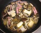 糖質制限!きのこベーコンのクリームパスタ作り方4写真