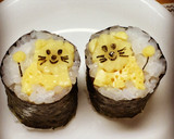 寿司型・模様巻き(パンダ2個だけ弁当用)作り方13写真