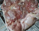 鶏もも肉にピラフを詰めて、こんがり焼いた作り方4写真